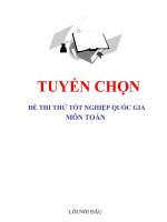 tuyển chọn  đề thi thử tốt nghiệp quốc gia môn toán 