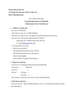 ĐỀ CƢƠNG MÔN HỌC Con đường hiện đại hoá của Hàn Quốc