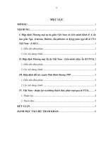 Các hiệp định thương mại khu vực Việt Nam ký trong năm 2015