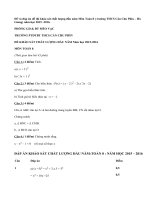 Đề khảo sát chất lượng đầu năm Môn Toán 8( trường THCS Cán Chu Phìn)