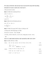 Đề KSCL đầu năm lớp 9 môn Toán năm 2015 trường THCS Kim Đồng