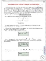 Tiểu xảo giải phương trình bậc 4 bằng máy tính