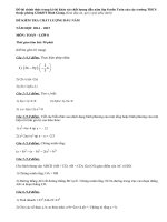 Đề khảo sát chất lượng đầu năm môn Toán lớp 8 năm 2015