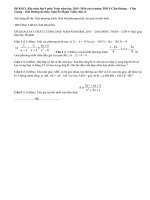 Đề KSCL đầu năm môn Toán lớp 9 năm 2015 trường THCS Cẩm Hoàng