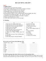 Bài tập unit 9, 10, 11 tiếng anh lớp 7