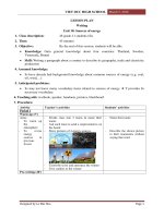 Giáo án tiếng Anh lớp 11 nâng cao_Unit 10_Writing