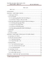 Thiết Kế Chế Tạo Bộ Điều Khiển Động Cơ Điện Một Chiều Hiển Thị LCD