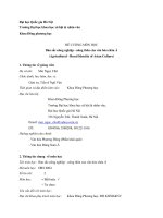 ĐỀ CƢƠNG MÔN HỌC Bản sắc nông nghiệp  nông thôn của văn hóa châu Á