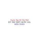Tuyển tập đề thi thử THPT quốc gia môn Toán