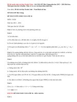 Đề thi tuyển sinh vào lớp 10 môn Toán Sở GD&ĐT Bắc Giang năm 2015