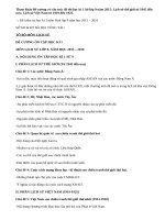 Đề cương và cấu trúc đề thi học kì 1 Sử lớp 9 năm 2015