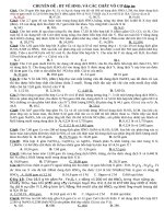 Bài tập HNO3  luyện thi đại học bồi dưỡng HSG hóa 9