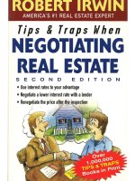 1ytcw tips  traps when negotiating real estate 2nd edition repost