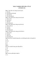 Câu hỏi trắc nghiệm hóa vô cơ