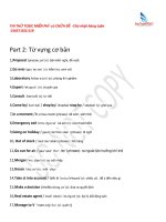 TOEIC Part 2 từ vựng cơ bản và những câu trả lời luôn đúng