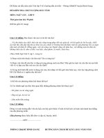 Khảo sát đầu năm môn Văn lớp 9 (Có hướng dẫn chi tiết)