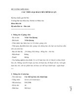 ĐỀ CƢƠNG MÔN HỌC: CÁC THỂ LOẠI BÁO CHÍ CHÍNH LUẬN