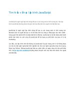 Tìm hiểu kiến thức học lập trình javascript hiệu quả nhất