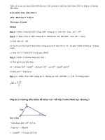 Đề kiểm tra 1 tiết chương 1 hình lớp 9 năm 2015 có đáp án