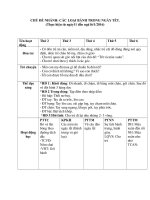 TUẦN 2 các LOẠI BÁNH NGÀY tết