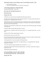 Đề cương và cấu trúc đề kiểm tra học kì 1 môn Sinh lớp 9 năm 2015