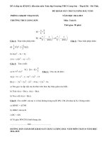 Khảo sát chất lượng đầu năm lớp 8 môn Toán trừờng THCS Long Sơn