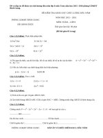 Đề khảo sát chất lượng đầu năm lớp 8 môn Toán 2015 phòng GD&ĐT Bình Giang