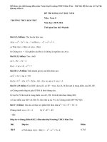 Đề khảo sát chất lượng đầu năm Toán lớp 8 trường THCS Kim Thư Hà Nội