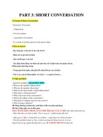 TIPS FOR PART III TOEIC