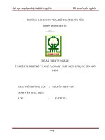 Thiết Kế Chế Tạo Máy Phát Điện Sử Dụng Sức Gió Mini