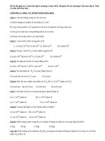 Đề ôn thi giữa kì 2 môn hóa lớp 8 chương 3 năm 2016