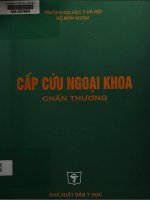 CẤP cứu NGOẠI KHOA CHẤN THƯƠNG