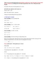 Đề thi giữa kì 2 môn Toán lớp 8 có đáp án của Phòng GD&ĐT Bình Giang năm 2015