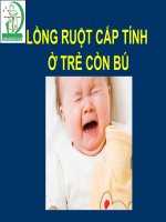 Bài giảng lồng ruột cấp tính ở trẻ còn bú