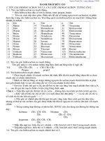 Cách đọc tên hợp chất hữu cơ  dễ hiểu