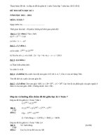 Đề thi giữa kì 1 môn Toán lớp 7 năm học 2015-2016