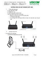 Cài đặt nhanh bộ thu phát sóng DLink DAP1360