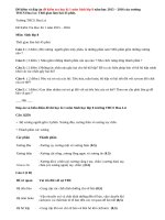 Đề kiểm tra học kì 1 lớp 8 môn Sinh trường THCS Hoa Lư có đáp án chi tiết