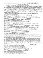 Bộ đề đọc thầm và làm bài tập lớp 4  cuối năm