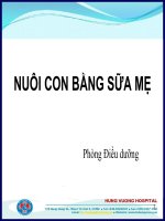 Bài giảng nuôi con bằng sữa mẹ