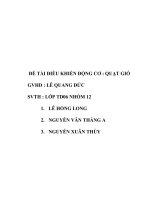 đề tài điểu khiển động cơ quạt gió