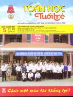 TOÁN HỌC TUỔI TRẺ SỐ 431 THÁNG 5 NĂM 2013