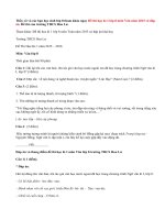 Đề thi học kì 1 lớp 8 môn Văn năm 2015 có đáp án trường THCS Hoa Lư