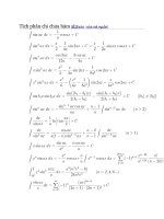 Tích phân chứa hàm lượng giác