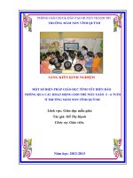 SÁNG KIẾN KINH NGHIỆM  Đề tài: MỘT SỐ BIỆN PHÁP GIÁO DỤC TÌNH YÊU BIỂN ĐẢO       THÔNG QUA CÁC HOẠT ĐỘNG CHO TRẺ MẪU GIÁO  5 – 6 TUỔI  Ở TRƯỜNG MẦM NON VĨNH QUỲNH