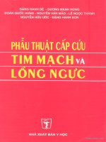 phẫu thuật cấp cứu tim mạch lồng ngực
