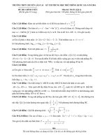 Đề 61 - Đề thi thử môn toán Quốc Gia (có đáp án) năm  2016