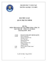 BAI TIEU LUAN NHOM QUAN TRI TAI CHINH