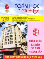 TOÁN HỌC TUỔI TRẺ SỐ 426 THÁNG 12 NĂM 2012