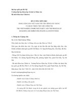 ĐỀ CƢƠNG MÔN HỌC ĐẢNG CỘNG SẢN VIỆT NAM VỚI TIẾN TRÌNH XÂY DỰNG VÀ HOÀN THIỆN THỂ CHẾ CHÍNH TRỊ